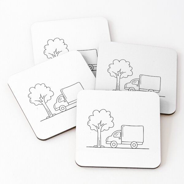 Item preview, Truck Resting Under Tree in Parking Lot designed and sold by rasagamastore.