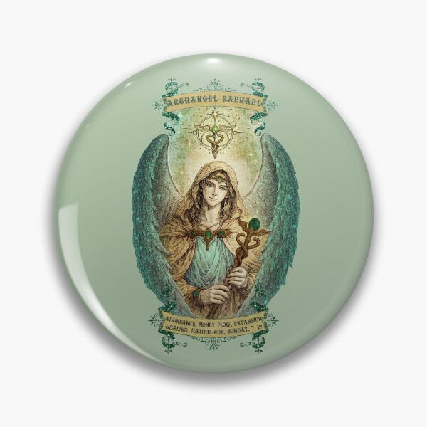 Item preview, Beautiful Archangel Raphael - Royal Green - Visualise Invisible designed and sold by VisualiseIt.
