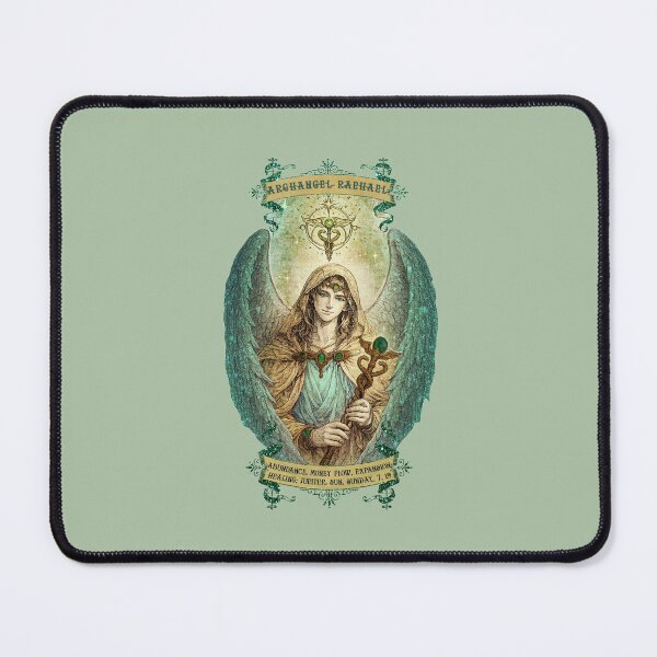 Item preview, Beautiful Archangel Raphael - Royal Green - Visualise Invisible designed and sold by VisualiseIt.