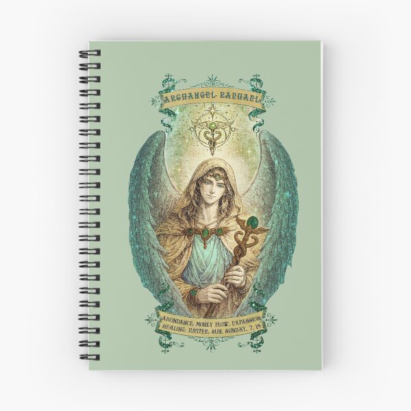 Item preview, Beautiful Archangel Raphael - Royal Green - Visualise Invisible designed and sold by VisualiseIt.