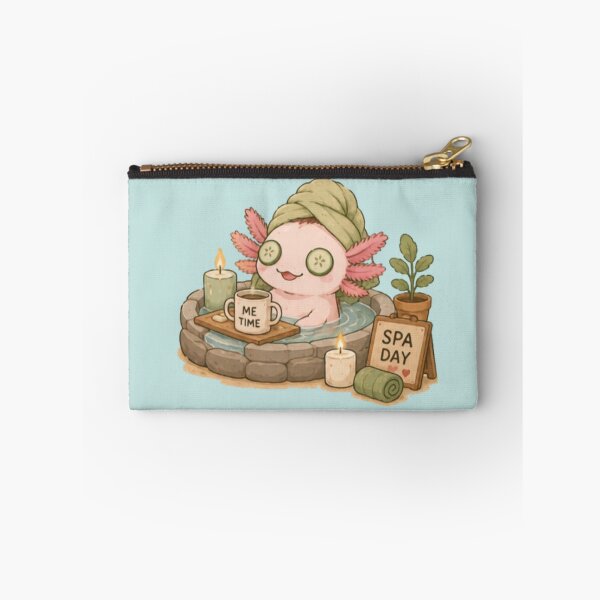 Item preview, Spa Day Axolotl designed and sold by MellowMunchkins.