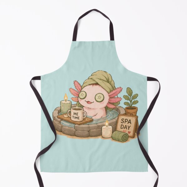 Item preview, Spa Day Axolotl designed and sold by MellowMunchkins.