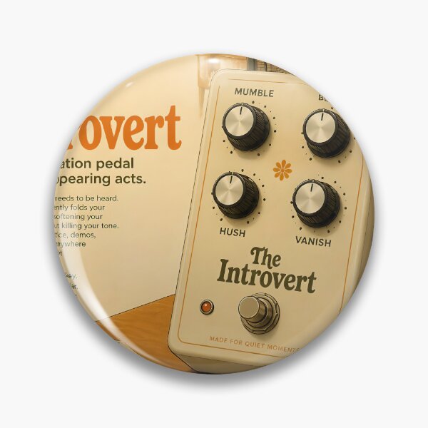 Item preview, The Introvert — Vintage Modulation Guitar Pedal Parody designed and sold by Mantramontics.