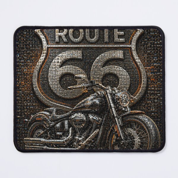 Item preview, Route 66 Chrome Mosaic Edition | Premium 3D Harley designed and sold by JcAbstractArt.
