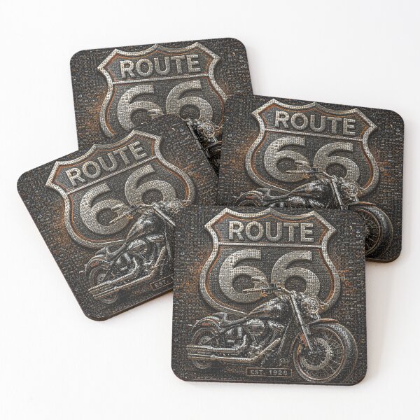 Item preview, Route 66 Chrome Mosaic Edition | Premium 3D Harley designed and sold by JcAbstractArt.