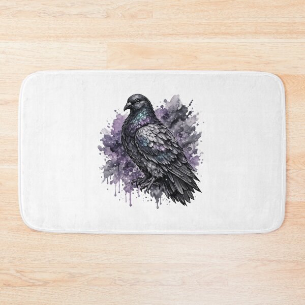Item preview, Mystical Fantasy Pigeon Tattoo Art | Watercolor Gothic Bird Illustration designed and sold by MolinezjArt.