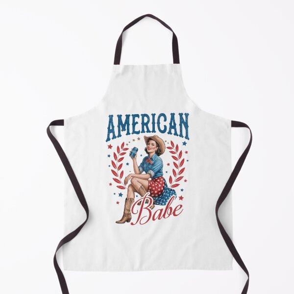 Item preview, American Babe Retro Country Girl Patriotic USA gift designed and sold by CleanDecor.