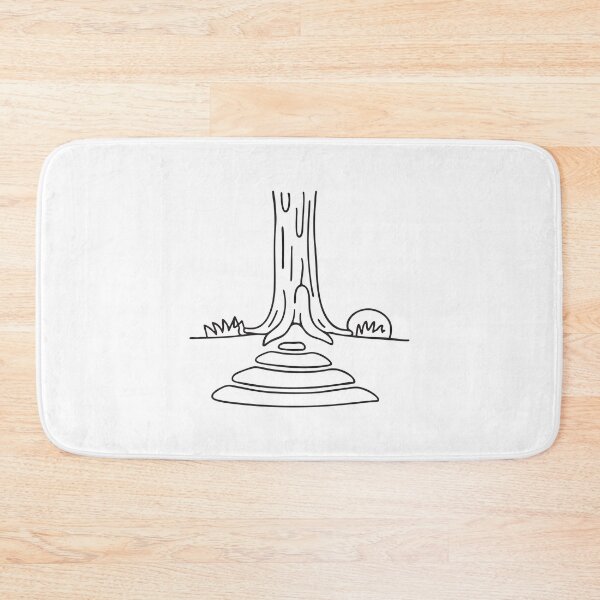 Item preview, Tree Trunk Behind Stone Pathway designed and sold by rasagamastore.
