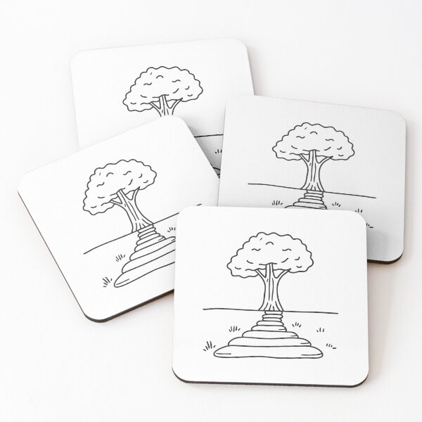 Item preview, Tree Trunk Along Stone Garden Path designed and sold by rasagamastore.