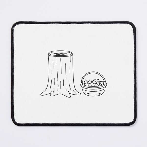 Item preview, Tree Trunk Beside Basket of Acorns designed and sold by rasagamastore.