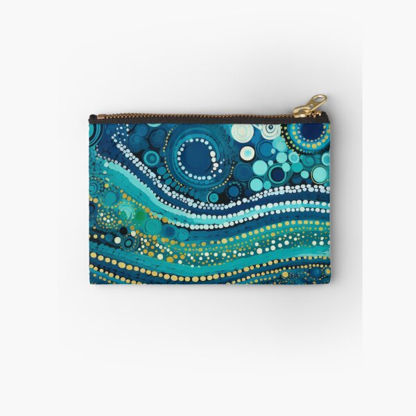 Item preview, Aboriginal Inspired Dot Art - Ocean Waves and Bubbles designed and sold by GrinGalore.