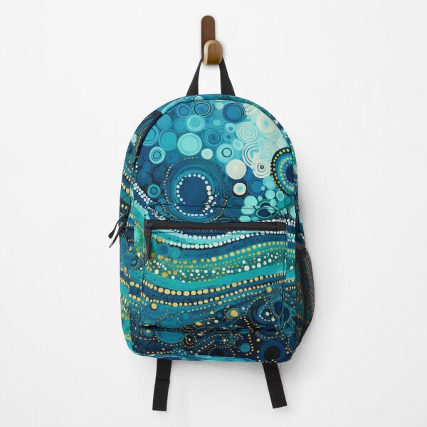 Item preview, Aboriginal Inspired Dot Art - Ocean Waves and Bubbles designed and sold by GrinGalore.