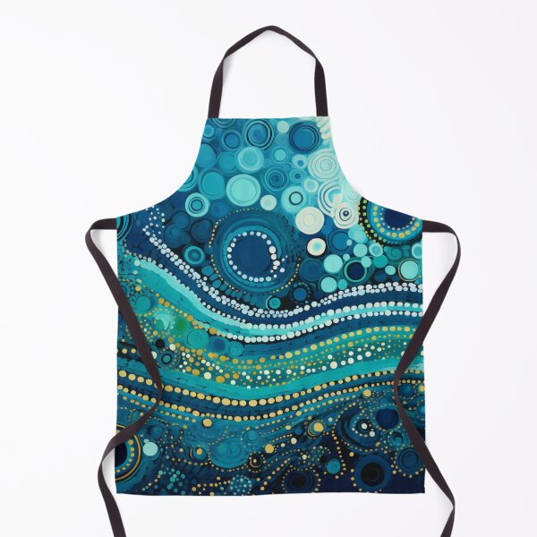 Item preview, Aboriginal Inspired Dot Art - Ocean Waves and Bubbles designed and sold by GrinGalore.