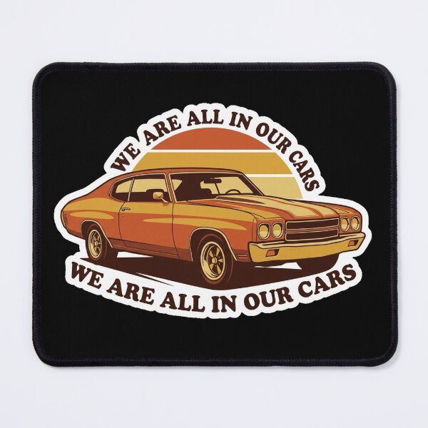Item preview, We Are All In Our Cars Vintage Retro Sunset Style Graphic . designed and sold by AGawas.