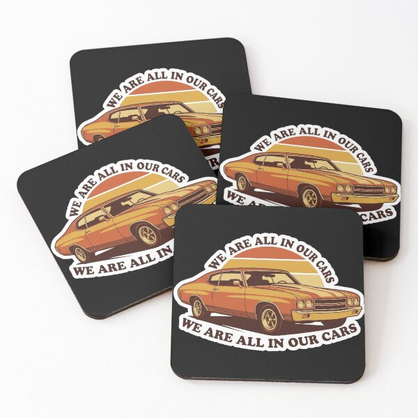 Item preview, We Are All In Our Cars Vintage Retro Sunset Style Graphic . designed and sold by AGawas.