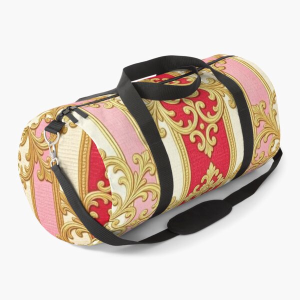 Item preview, Red, Pink & Cream Striped Gold Baroque designed and sold by DesignsByPrnces.