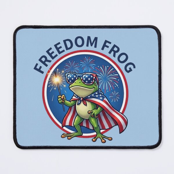Item preview, Freedom Frog Shirt – Land Of The Free Home Of The Frog Funny Patriotic T-Shirt designed and sold by ZyxDes.