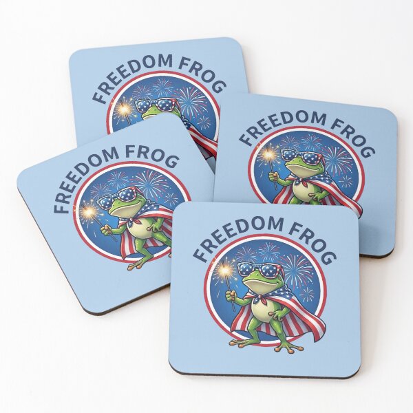 Item preview, Freedom Frog Shirt – Land Of The Free Home Of The Frog Funny Patriotic T-Shirt designed and sold by ZyxDes.
