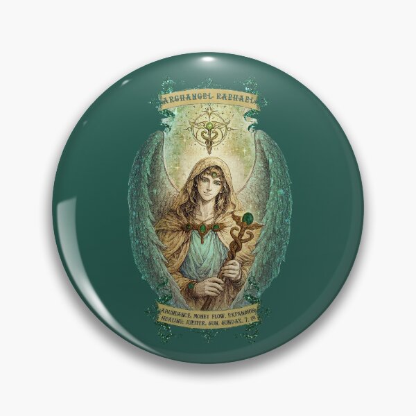 Item preview, Beautiful Archangel Raphael - Royal Deep Green - Visualise Invisible designed and sold by VisualiseIt.