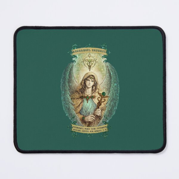 Item preview, Beautiful Archangel Raphael - Royal Deep Green - Visualise Invisible designed and sold by VisualiseIt.