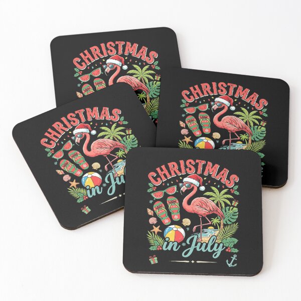 Item preview, Christmas In July Flamingo Beach designed and sold by dudelinart.
