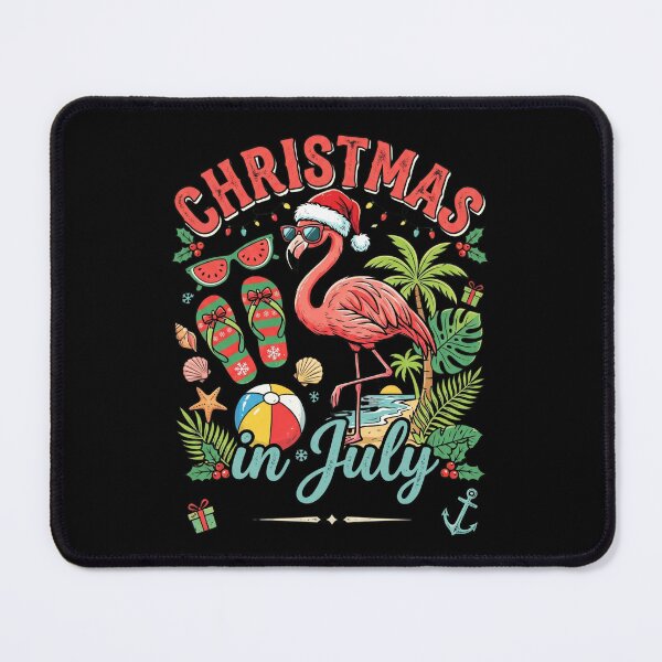 Item preview, Christmas In July Flamingo Beach designed and sold by dudelinart.