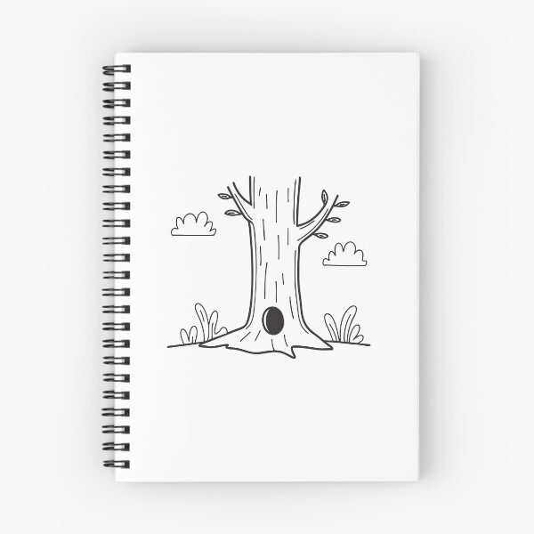 Item preview, Tree Trunk Beside Squirrel Habitat Hole designed and sold by rasagamastore.