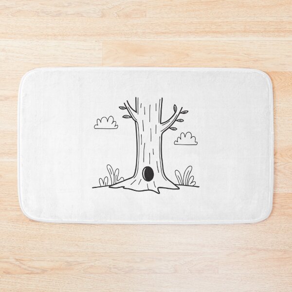 Item preview, Tree Trunk Beside Squirrel Habitat Hole designed and sold by rasagamastore.