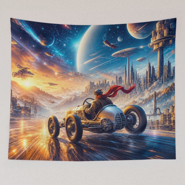 Item preview, Cosmic Racing Adventure Beyond the Stars designed and sold by Freak Dimension.