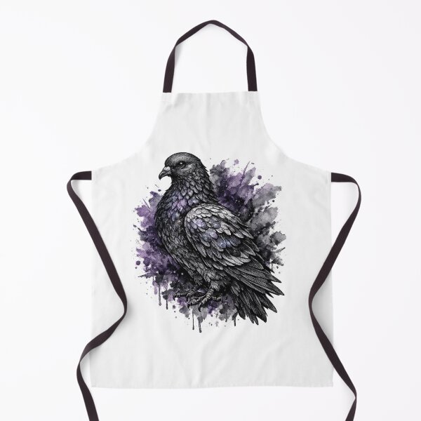 Item preview, Mystical Fantasy Pigeon Tattoo Art | Watercolor Gothic Bird Illustration designed and sold by MolinezjArt.