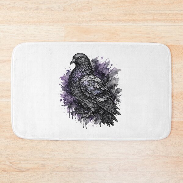 Item preview, Mystical Fantasy Pigeon Tattoo Art | Watercolor Gothic Bird Illustration designed and sold by MolinezjArt.