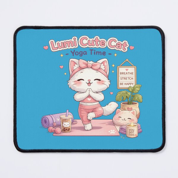 Item preview, Lumi Cute Cat – Morning Stretch – Yoga Time designed and sold by Mochi Studio.