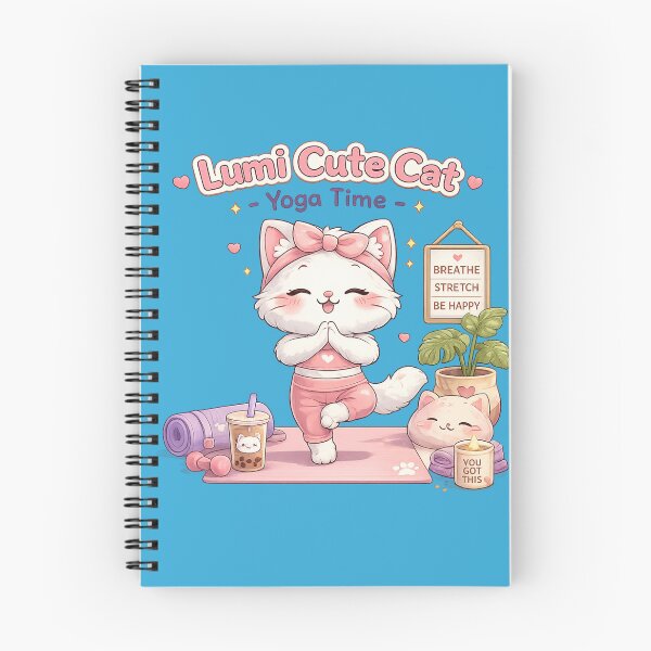 Item preview, Lumi Cute Cat – Morning Stretch – Yoga Time designed and sold by Mochi Studio.