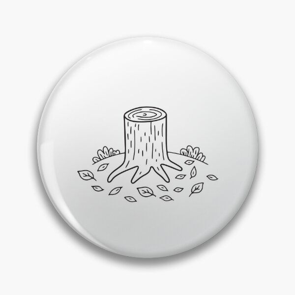 Item preview, Tree Trunk with Leaves Scattered Around designed and sold by rasagamastore.