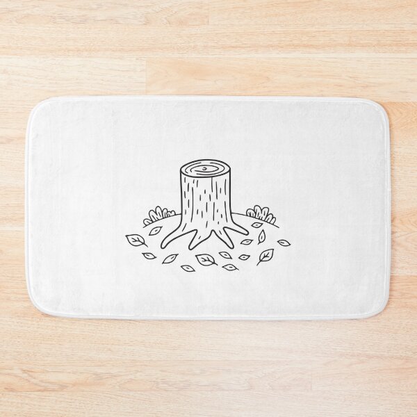 Item preview, Tree Trunk with Leaves Scattered Around designed and sold by rasagamastore.