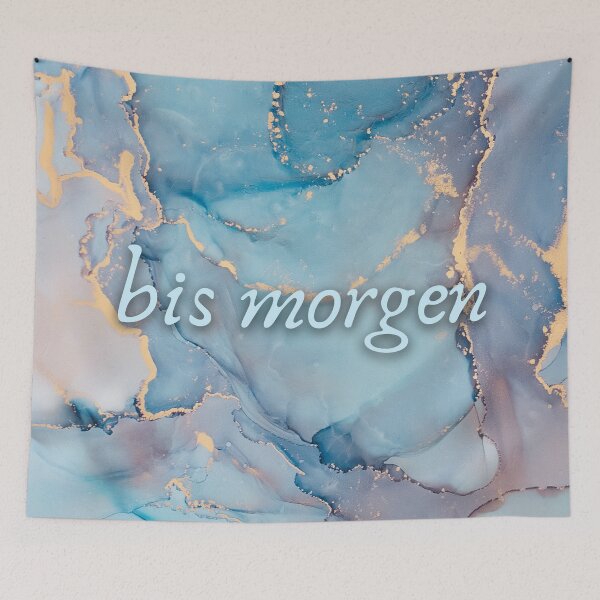 Item preview, "See you tomorrow" on a marbled background designed and sold by Mathe mit Anna.