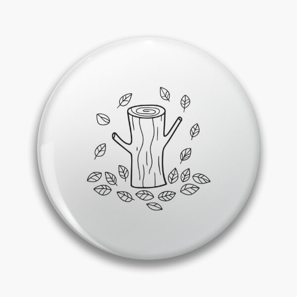 Item preview, Tree Trunk Encircled by Dry Leaves designed and sold by rasagamastore.