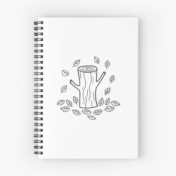 Item preview, Tree Trunk Encircled by Dry Leaves designed and sold by rasagamastore.