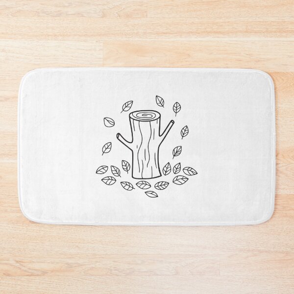 Item preview, Tree Trunk Encircled by Dry Leaves designed and sold by rasagamastore.