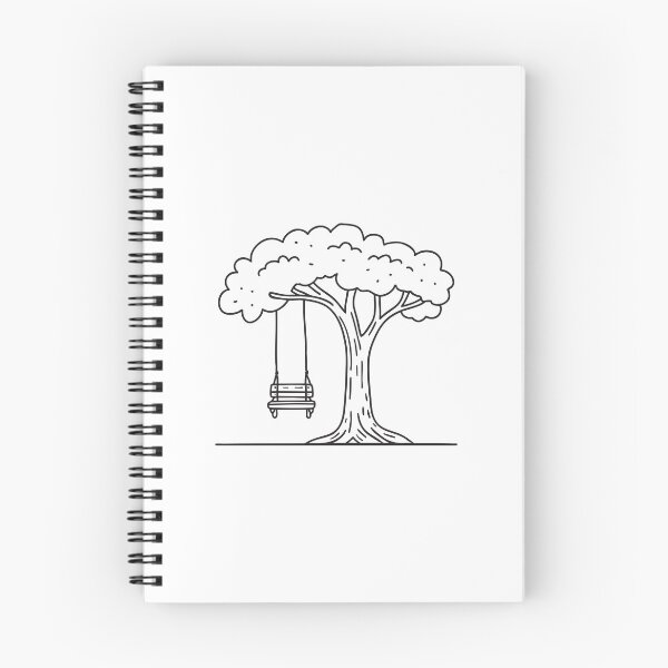 Item preview, Tree Trunk Beneath Hanging Swing designed and sold by rasagamastore.