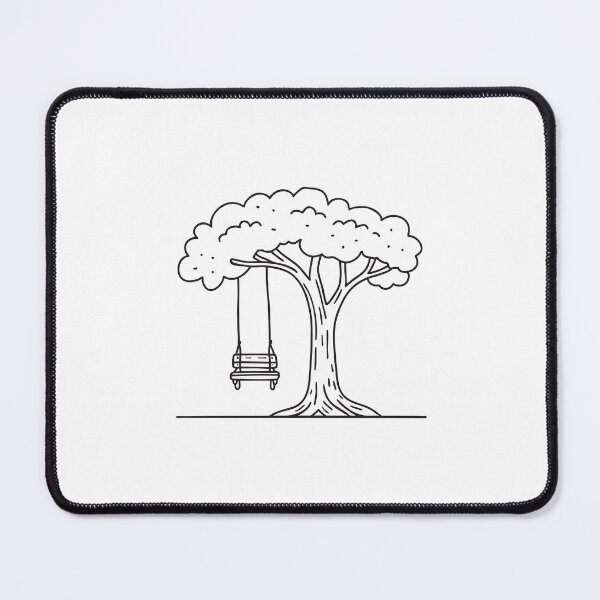 Item preview, Tree Trunk Beneath Hanging Swing designed and sold by rasagamastore.