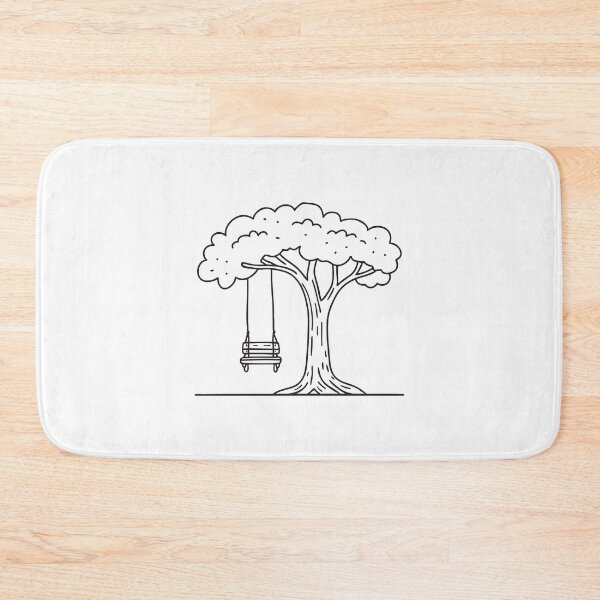 Item preview, Tree Trunk Beneath Hanging Swing designed and sold by rasagamastore.