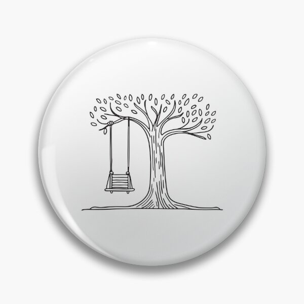 Item preview, Tree Trunk Below Rope Swing designed and sold by rasagamastore.