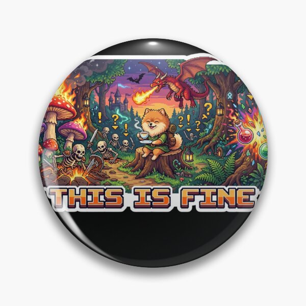 Item preview, This Is Fine designed and sold by CottagePixelCo.