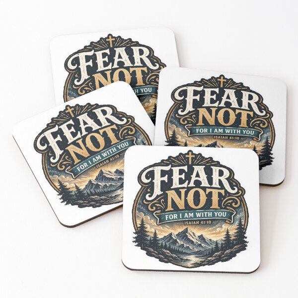 Item preview, Fear Not Christian Faith Isaiah 41 10 Inspirational Sticker designed and sold by Omanut Studio — By Ashwin..