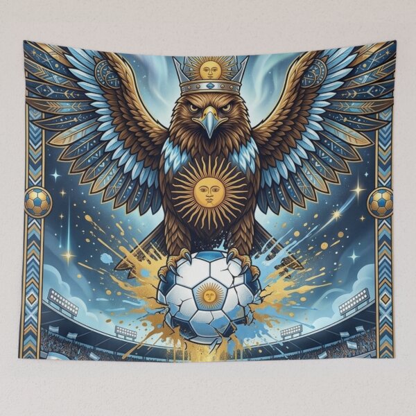 Item preview, Argentina Soccer 2026 Sun of May Vertical Art Poster designed and sold by Aram250.
