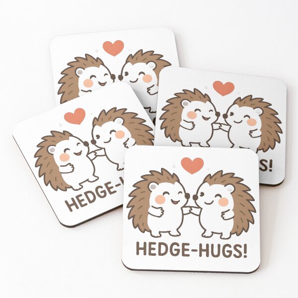 Item preview, Hedge-Hugs: Adorable Hedgehog Love Pun designed and sold by Atlant11.