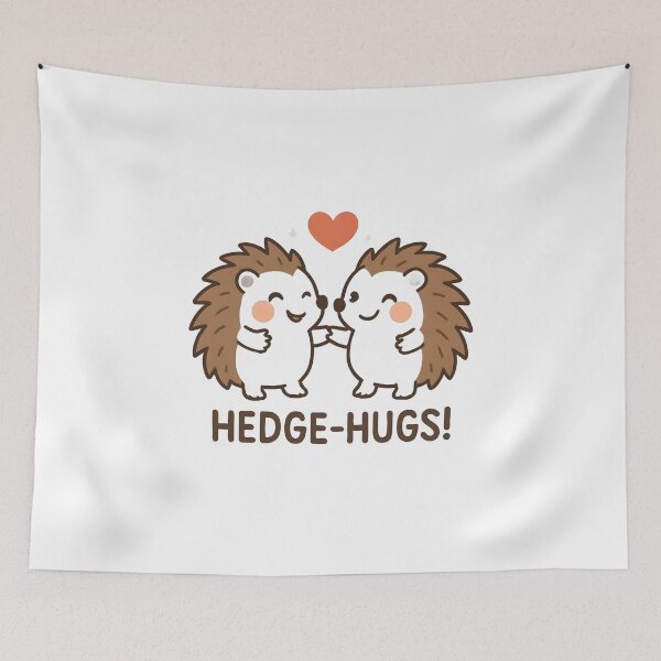 Item preview, Hedge-Hugs: Adorable Hedgehog Love Pun designed and sold by Atlant11.