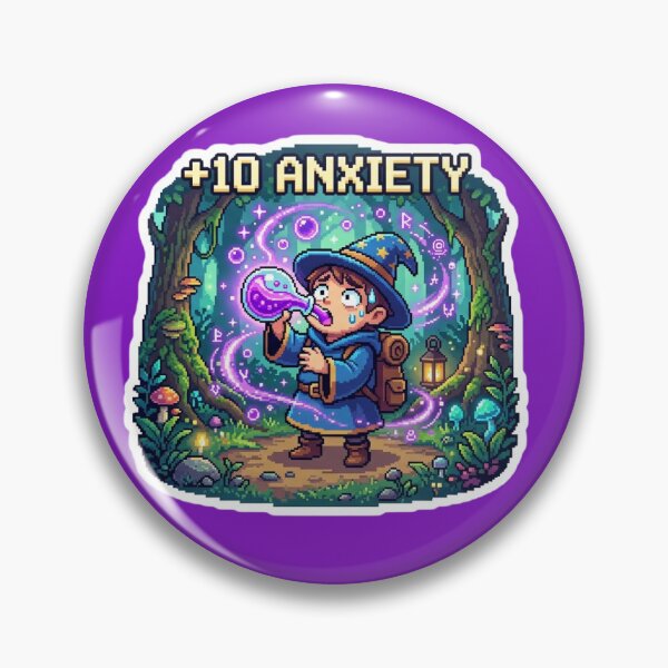 Item preview, +10 Anxiety designed and sold by CottagePixelCo.