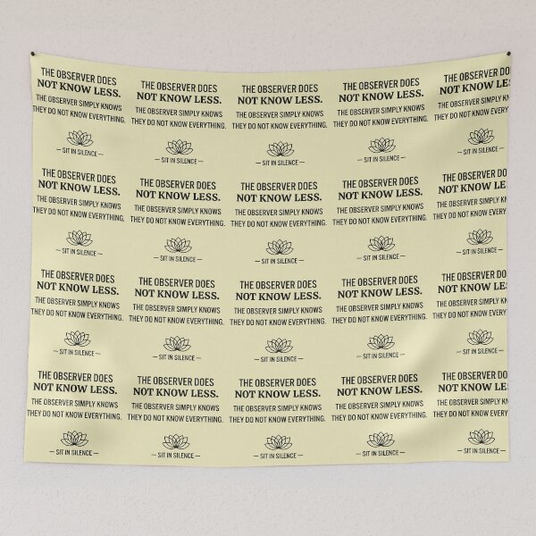 Item preview, The Observer Knows Quote.  designed and sold by SitInSilence24.